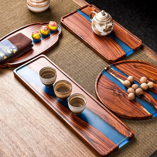 Artisan-Crafted Epoxy Resin Tea Tray (Offer 38% OFF)