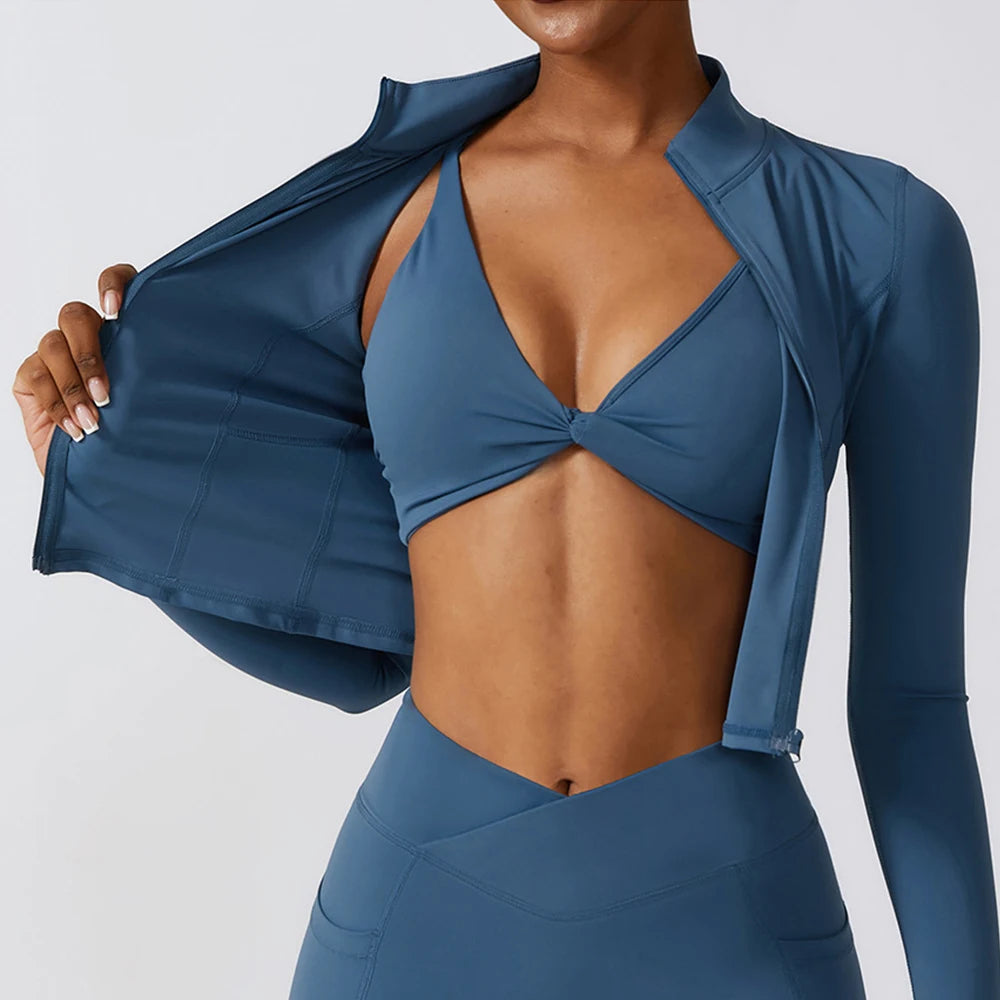 Women's Crop Top Workout Jacket (Buy 1 Get 1 FREE)