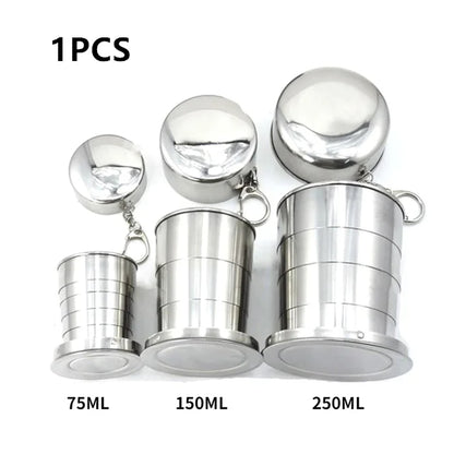 Stainless Steel Collapsible Cup (Buy 1 Get 1 FREE)