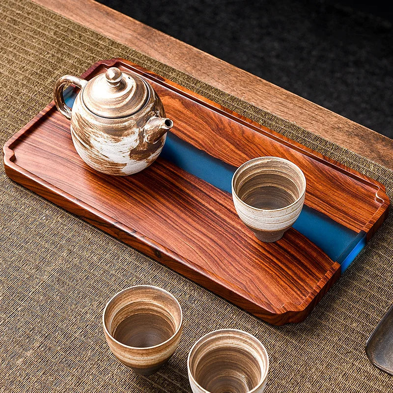 Artisan-Crafted Epoxy Resin Tea Tray (Offer 38% OFF)