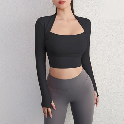 Padded Crop Tops Yoga Shirts (Buy 1, Get 1 FREE)