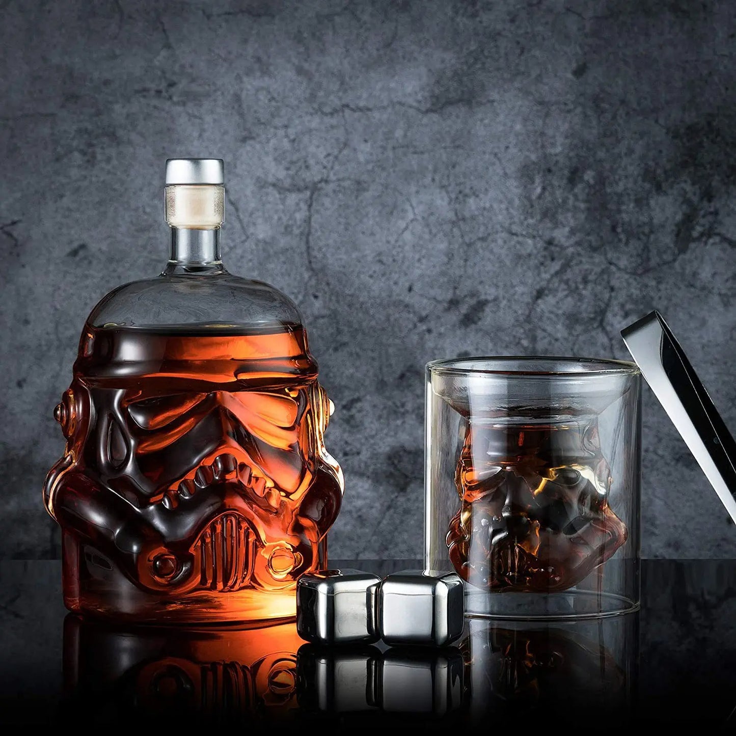 Storm Trooper Crystal Glass Bottle